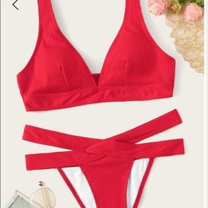 Red bathing suit new